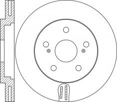 Rotor Disc, NIBK, 562423B, RN2056V, BENDIX (018569)