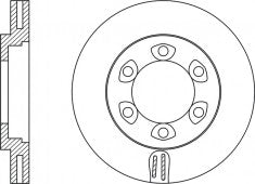 Rotor Disc, NIBK, 8-97238-272-0, RN24001V, ISUZU (017579)