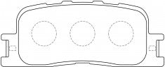 NIBK, Brake Pad, A-659K, PN1458, AKEBONO