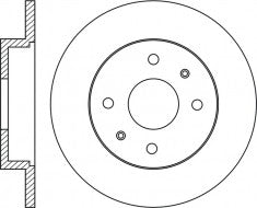 Rotor Disc, NIBK, 0060811879, RN1385, ALFA ROMEO (009484)