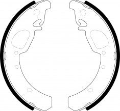 NIBK, Brake Shoes, 44060-5PA0C, FN0670, DAIHATSU