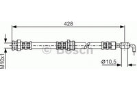 Brake Hose, BOSCH, 3898670, 1987 473 070, MAZDA  (020822)