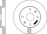 Rotor Disc, NIBK, 46401356, RN1068V, ALFA ROMEO (009524)