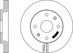 Rotor Disc, NIBK, 46401356, RN1068V, ALFA ROMEO (009524)
