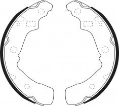 NIBK, Brake Shoes, 04495-87705-000, FN0030, DAIHATSU