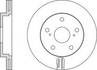 จานโรเตอร์, NIBK, 43512-02220, RN1238V, TOYOTA (018840)