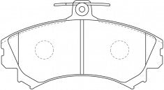 NIBK, Brake Pad, DB1402, PN3090, BENDIX AUS