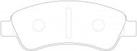 ผ้าเบรค NIBK DB1923 PN0182 BENDIX AUS (016932)