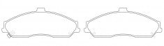 NIBK, Brake Pad, 7599, PN0613, BENDIX AUS