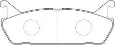 NIBK, Brake Pad, A-307K, PN5198, AKEBONO