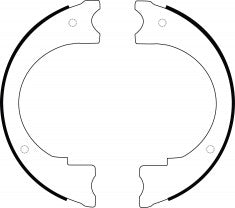 NIBK, Brake Shoes, S647-2086, FN0701, FMSI