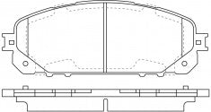 ผ้าเบรค NIBK DB2337 PN0848 BENDIX (017656)