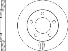 Rotor Disc, NIBK, 561234B, RN1341V, BENDIX (019018)