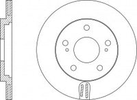 Rotor Disc, NIBK, 435120T010, RN1574V, TOYOTA (019106)