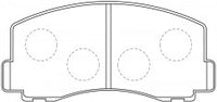 NIBK, Brake Pad, A-138K, PN3115, AKEBONO