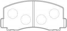 NIBK, Brake Pad, A-138K, PN3115, AKEBONO