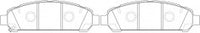NIBK, Brake Pad, D1401-8509, PN21003, FMSI
