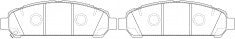 NIBK, Brake Pad, D1401-8509, PN21003, FMSI
