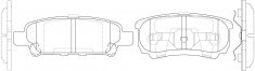 ผ้าเบรค NIBK AN-651WK, PN3502, AKEBONO (016884)