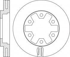 Rotor Disc, NIBK, 5861304870, RN1447V, ISUZU (018363)
