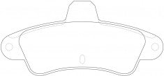 NIBK, Brake Pad, 571754B, PN0288, BENDIX EUR