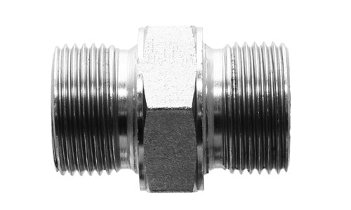 9001-10-10 - M10x1.5 เมตริกตัวผู้ x เมตริกตัวผู้ M10x1.5 - อะแดปเตอร์ไฮดรอลิกเหล็ก (089278)