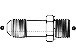 9002L-20-20 - 1-1/4" Male JIC x 1-1/4" Male BSPP Long - Steel Hydraulic Adapters (088259)