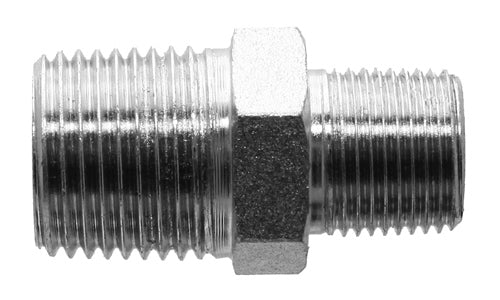 9010-08-06 - 1/2 "BSPT ตัวผู้ x 3/8" ตัวผู้ BSPT - อะแดปเตอร์ไฮดรอลิกเหล็ก (089063)