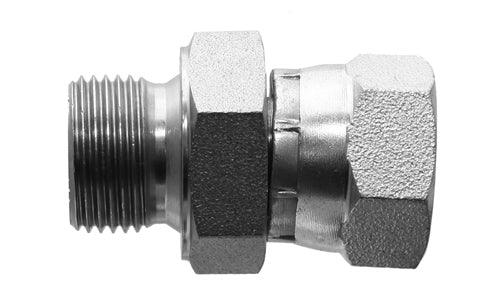 9024-20-06 - M20x1.5 Male Metric x 3/8" Female JIC Swivel - Steel Hydraulic Adapters (089402)