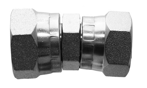 9027-08-06 - 1/2" Female BSPP Swivel x 3/8" Female JIC Swivel - Steel Hydraulic Adapters (088516)