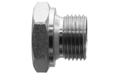 9030M-10X1.5 - ปลั๊กหัวหกเหลี่ยม, เมตริก M10x1.5 - อะแดปเตอร์ไฮดรอลิกเหล็ก (089433)