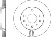 Rotor Disc, NIBK, 562216B, RN1390V, BENDIX (018589)