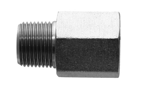 9042-16-04 - 1" Male BSPT x 1/4" Female NPTF - Steel Hydraulic Adapters (089169)