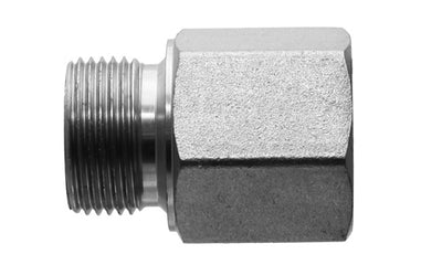9043M-22-16 - M22x1.5 เมตริกตัวเมีย x M16x1.5 เมตริกตัวเมีย - อะแดปเตอร์ไฮดรอลิกเหล็ก (089450)