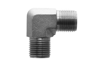 9055-02-02 - ข้องอ 90°, BSPP ตัวผู้ 1/8" x BSPP ตัวผู้ 1/8" - อะแดปเตอร์ไฮดรอลิกเหล็ก (088785)