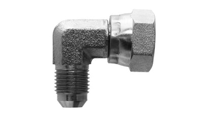 9056-04-04 - ข้องอ 90°, JIC ตัวผู้ 1/4" x 1/4" ตัวเมีย BSPP แบบหมุน - อะแดปเตอร์ไฮดรอลิกเหล็ก (088799)