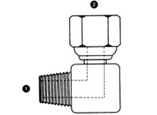 9062-08-08 - 90Â° Elbow, 1/2" Male BSPT x 1/2" Female BSPP Swivel - Steel Hydraulic Adapters (089199)