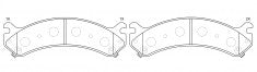 ผ้าเบรค NIBK DB2098 PN0409 BENDIX AUS (016753)