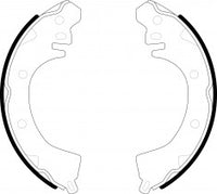 NIBK, Brake Shoes, NR-3036, FN6669, AKEBONO