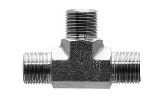 9080-32-32-32 - Male Tee, 2" BSPP x 2" BSPP x 2" BSPP - Steel Hydraulic Adapters (088934)