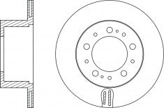Rotor Disc, NIBK, 42431-60241, RN1607V, TOYOTA (019062)