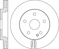 Rotor Disc, NIBK, 2464212612, RN1697V, MERCEDES-BENZ (017861)