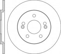 Rotor Disc, NIBK, 58411-3Z700, RN1643, HYUNDAI (017557)