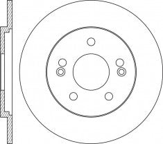Rotor Disc, NIBK, 58411-3Z700, RN1643, HYUNDAI (017557)