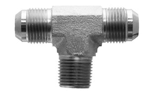 9164-04-04-04 - Branch Tee, 1/4" Male JIC x 1/4" Male JIC x 1/4" Male BSPT - Steel Hydraulic Adapters (089236)