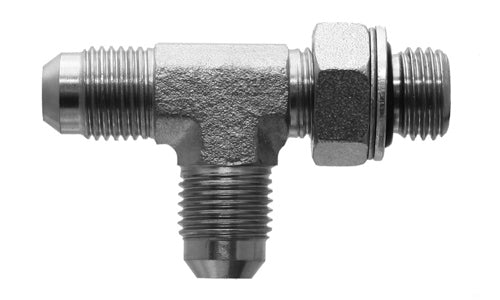 9168-04-04-10 - รันตี๋ ตัวผู้ 1/4" JIC x 1/4" ตัวผู้ JIC x M10x1 ตัวปรับเมตริกตัวผู้ - อะแดปเตอร์ไฮดรอลิกเหล็ก (089535)