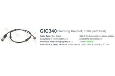 Wire-Sensor 34 35 6 792, BMW, 0, 289, BMW (071585)