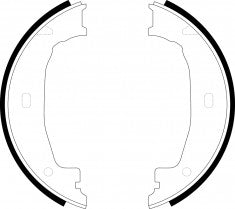 Brake Shoe, NIBK, 34 11 6 761 291, FN0559, BMW (009774)၊