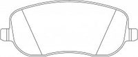 NIBK, Brake Pad, 573096B, PN0327, BENDIX EUR