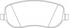NIBK, Brake Pad, 573096B, PN0327, BENDIX EUR